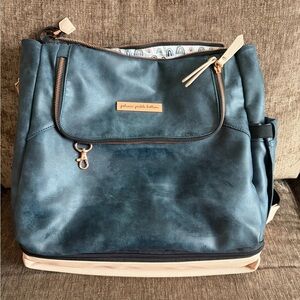 Petunia Pickle Bottom Navy and Tan Backpack